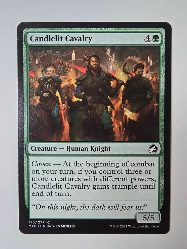 CANDLELIT CAVALRY (MID) (175/277 C) (MTG) (TRADING CARD)