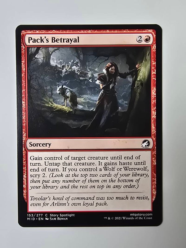 PACK'S BETRAYAL (MID) (153/277 C) (MTG) (TRADING CARD)
