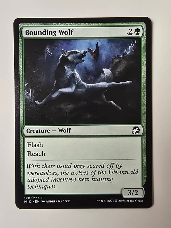 BOUNDING WOLF (MID) (170/277 C) (MTG) (TRADING CARD)