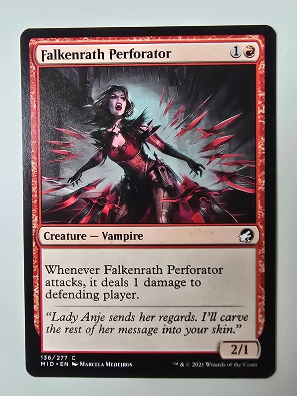 FALKENRATH PERFORATOR (MID) (136/277 C) (MTG) (TRADING CARD)