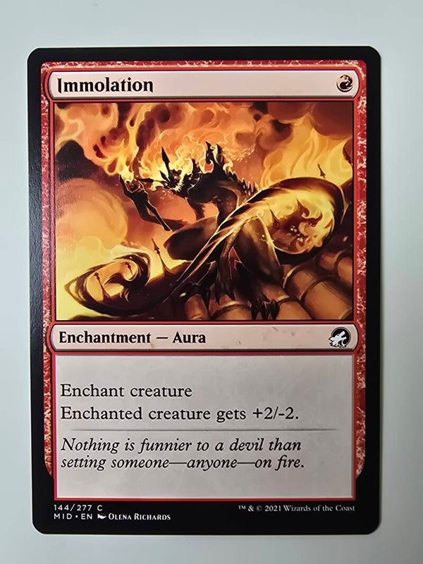 IMMOLATION (MID) (144/277 C) (MTG) (TRADING CARD)