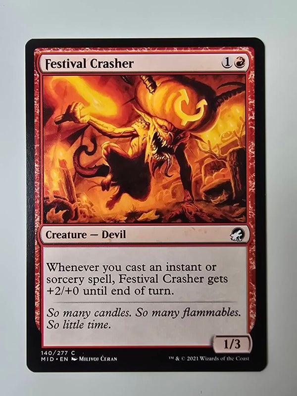 FESTIVAL CRASHER (MID) (140/277 C) (MTG) (TRADING CARD)