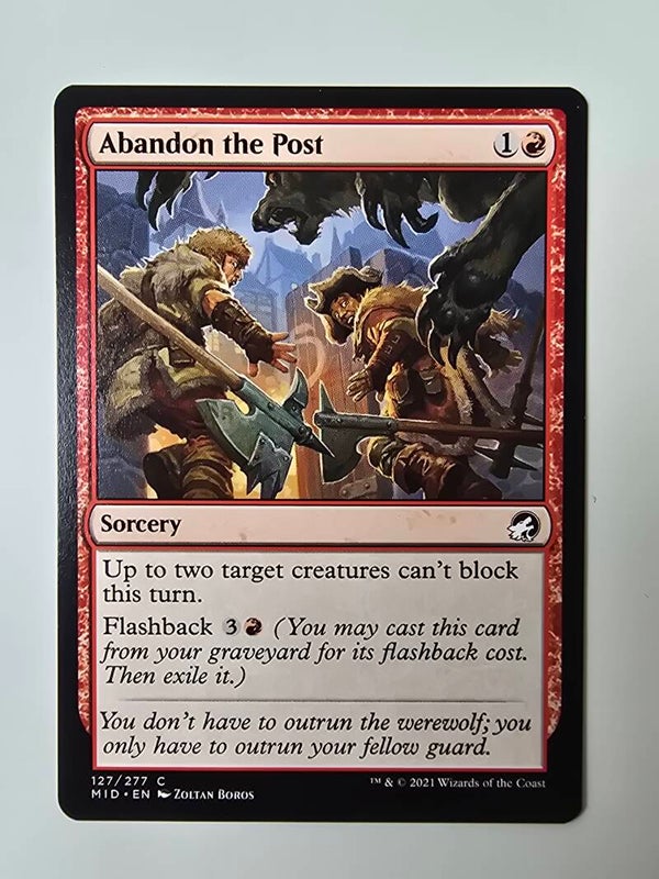 ABANDON THE POST (MID) (127/277 C) (MTG) (TRADING CARD)