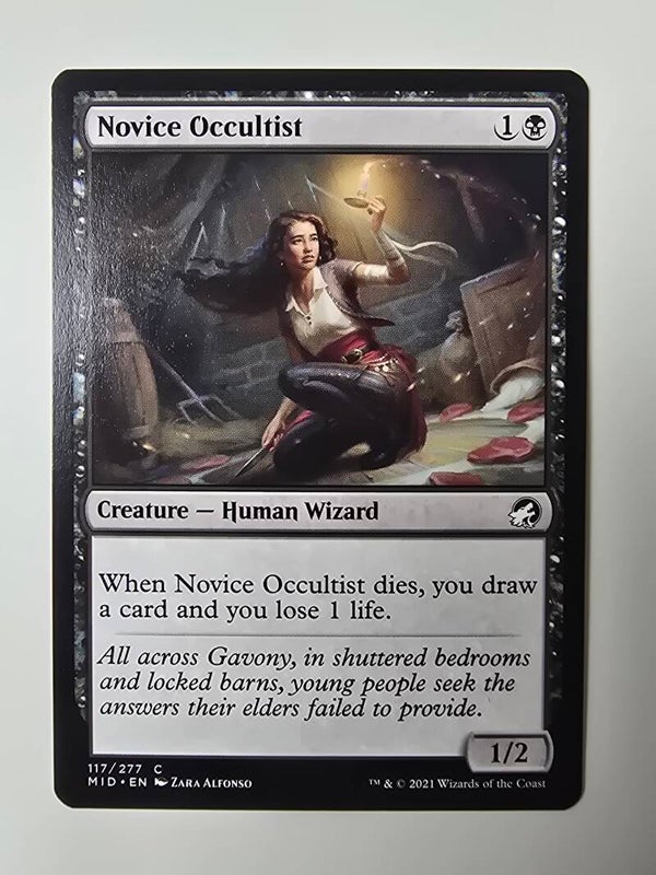 NOVICE OCCULTIST (MID) (117/277 C) (MTG) (TRADING CARD)
