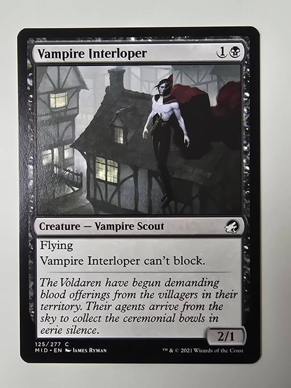 VAMPIRE INTERLOPER (MID) (125/277 C) (MTG) (TRADING CARD)
