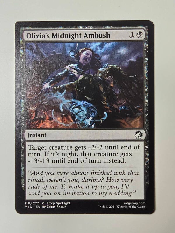 OLIVIA'S MIDNIGHT AMBUSH (MID) (118/277 C) (MTG) (TRADING CARD)