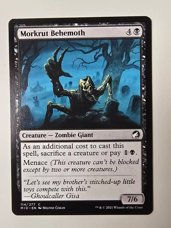 MORKRUT BEHEMOTH (MID) (114/277 C) (MTG) (TRADING CARD)