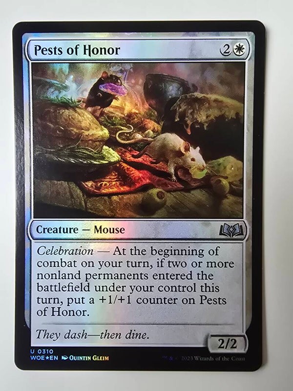 PESTS OF HONOR (WOE) (U 0310) (FOIL) (MTG) (TRADING CARD)