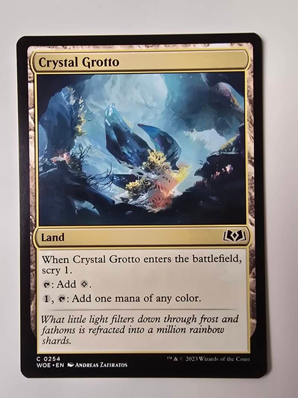 CRYSTAL GROTTO (WOE) (C 0254) (MTG) (TRADING CARD)