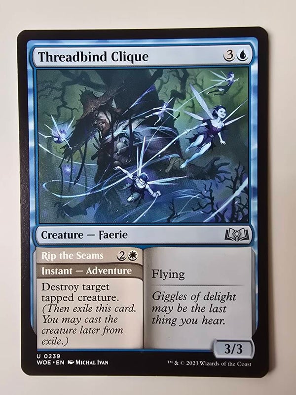 THREADBIND CLIQUE (WOE) (U 0239) (MTG) (TRADING CARD)