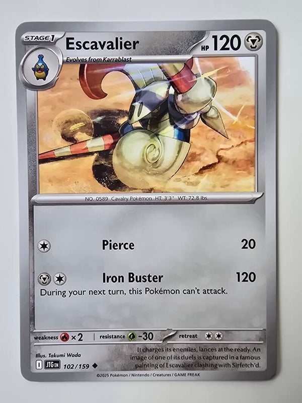 ESCAVALIER (JOURNEY TOGETHER 102/159) (POKÉMON) (TRADING CARD)