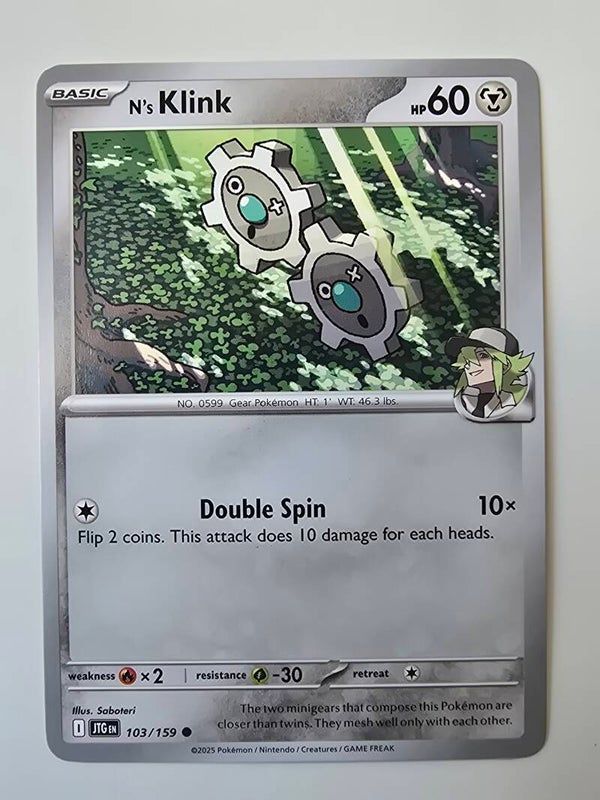 N'S KLINK (JOURNEY TOGETHER 103/159) (POKÉMON) (TRADING CARD)