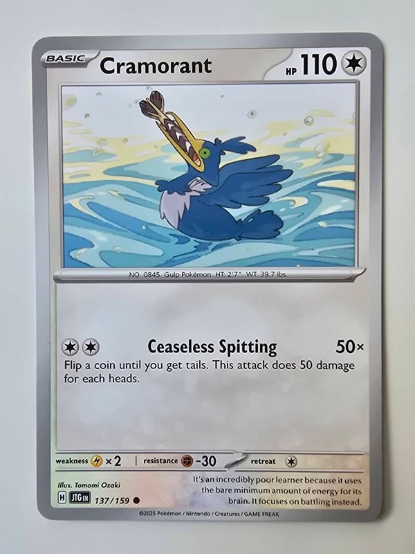CRAMORANT (JOURNEY TOGETHER 137/159) (POKÉMON) (TRADING CARD)