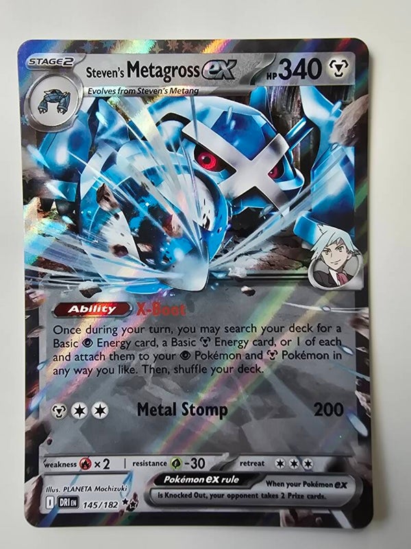STEVEN'S METAGROSS EX (DESTINED RIVALS 145/182) (POKÉMON) (TRADING CARD)