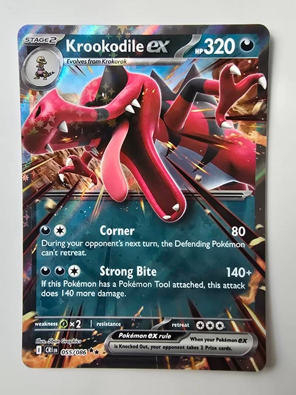 KROOKODILE EX (CHAOS RISING 055/086) (POKÉMON) (TRADING CARD)