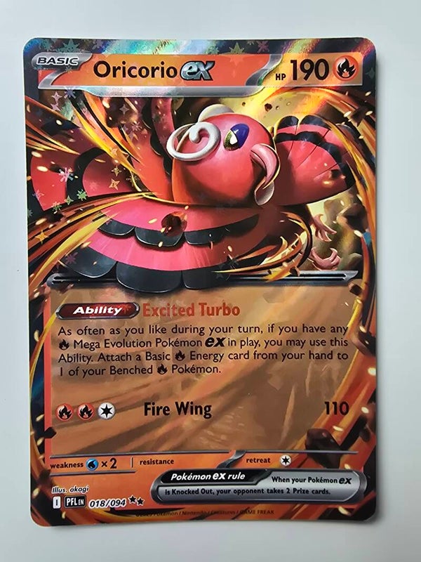 ORICORIO EX (PHANTASMAL FLAMES 018/094) (POKÉMON) (TRADING CARD)