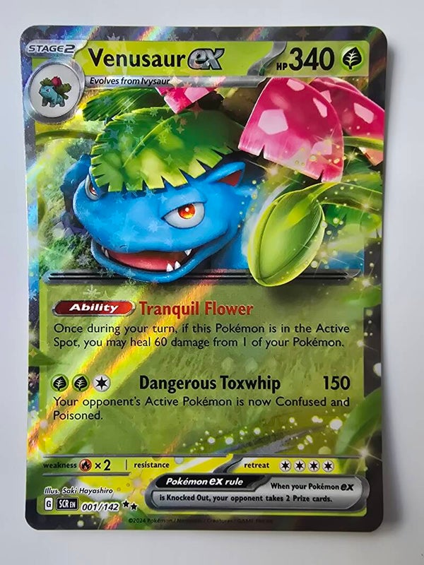 VENUSAUR EX (STELLAR CROWN 001/142) (POKÉMON) (TRADING CARD)