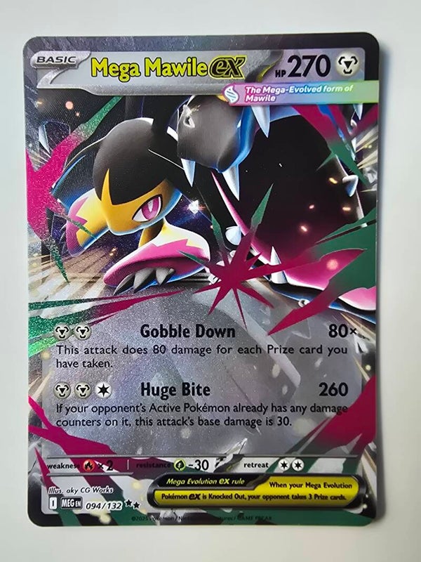 MEGA MAWILE EX (MEGA EVOLUTION 094/132) (POKÉMON) (TRADING CARD)