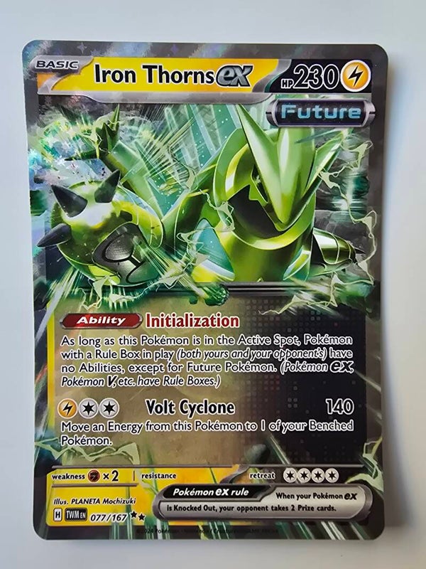 IRON THORNS EX (TWILIGHT MASQUERADE 077/167) (POKÉMON) (TRADING CARD)
