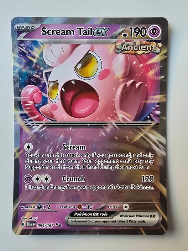 SCREAM TAIL EX (TWILIGHT MASQUERADE 094/167) (POKÉMON) (TRADING CARD)