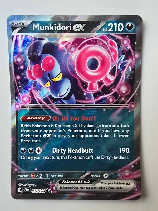 MUNKIDORI EX (SHROUDED FABLE 037/064) (POKÉMON) (TRADING CARD)
