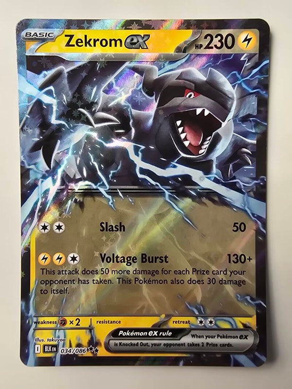 ZEKROM EX (BLACK BOLT 034/086) (POKÉMON) (TRADING CARD)