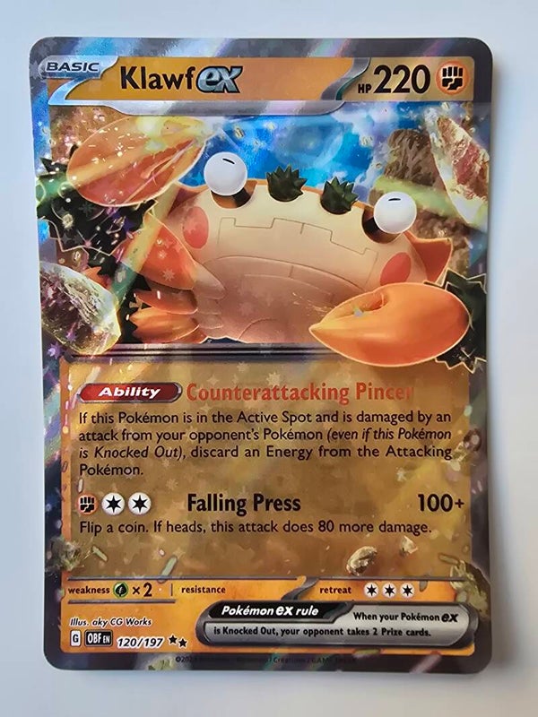 KLAWF EX (OBSIDIAN FLAMES 120/197) (POKÉMON) (TRADING CARD)