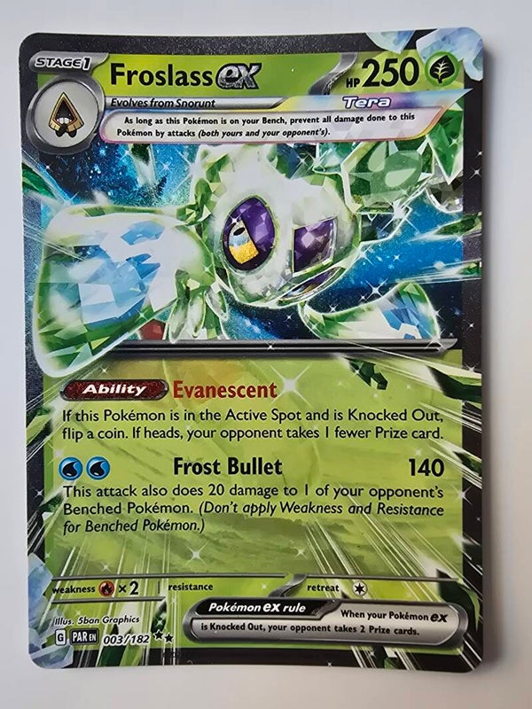 FROSLASS EX (PARADOX RIFT 003/182) (POKÉMON) (TRADING CARD)