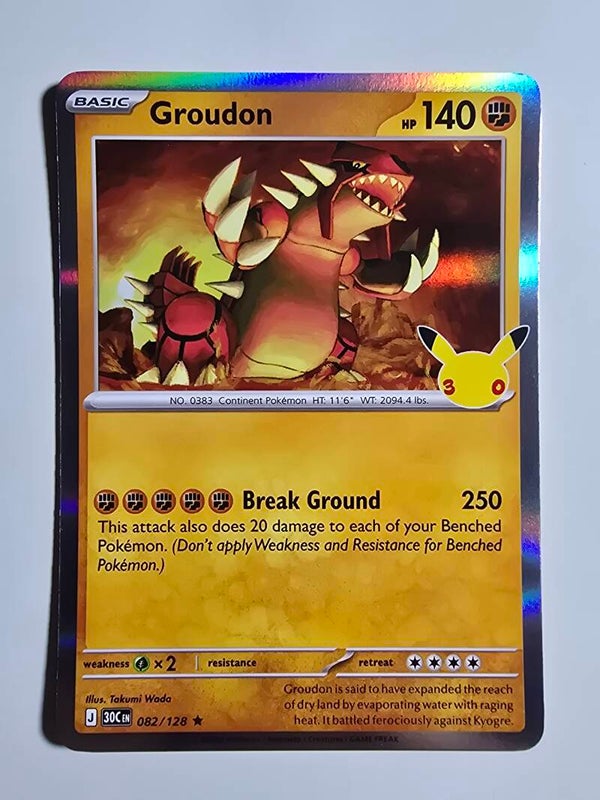 GROUDON (30TH CELEBRATION 082/128) (POKÉMON) (TRADING CARD)