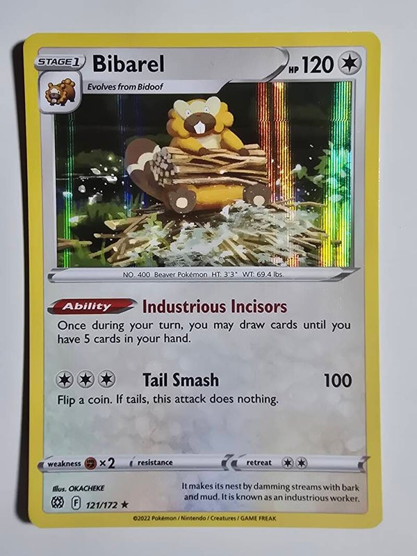 BIBAREL (BRILLIANT STARS 121/172) (HOLO) (POKÉMON) (TRADING CARD)