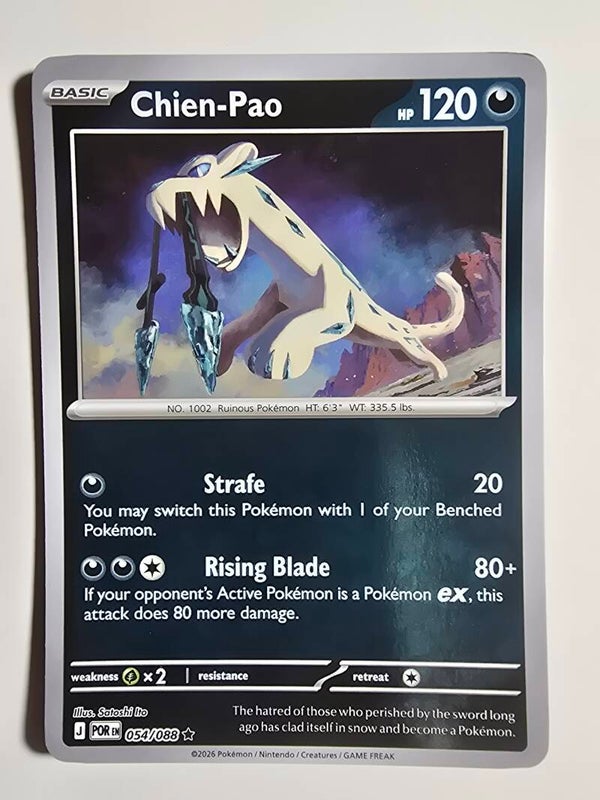 CHIEN-PAO (PERFECT ORDER 054/088) (REVERSE HOLO) (POKÉMON) (TRADING CARD)