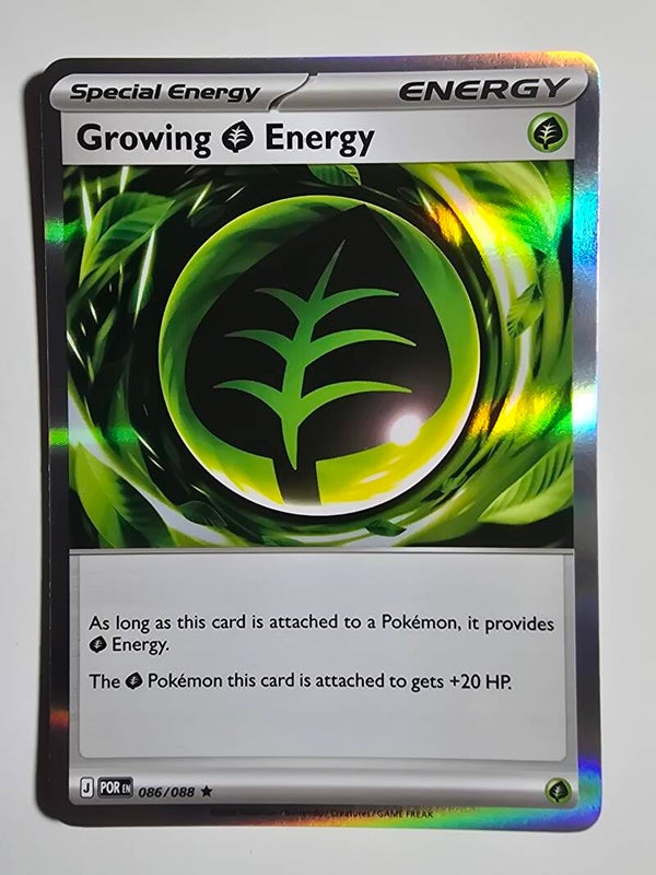 GROWING GRASS ENERGY (PERFECT ORDER 086/088) (HOLO) (POKÉMON) (TRADING CARD)
