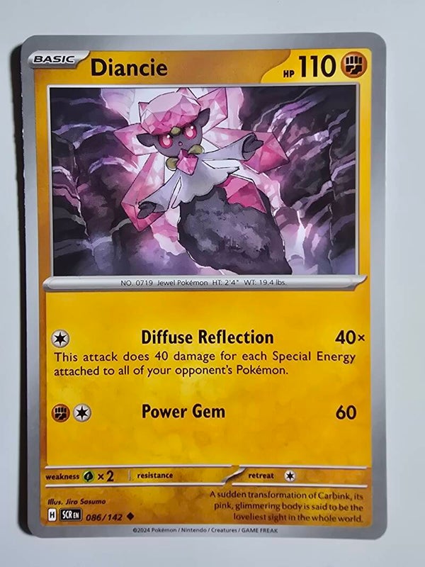 DIANCIE (STELLAR CROWN 086/142) (POKÉMON) (TRADING CARD)