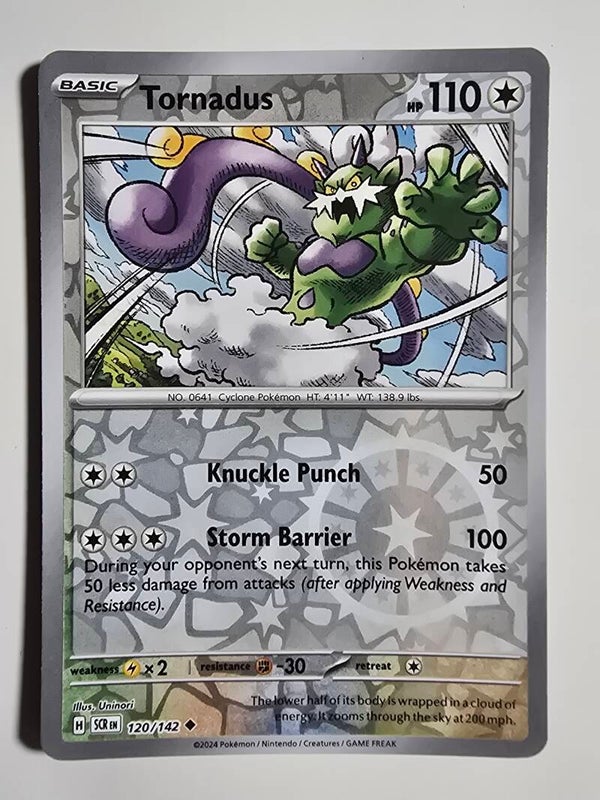 TORNADUS (STELLAR CROWN 120/142) (REVERSE HOLO) (POKÉMON) (TRADING CARD)