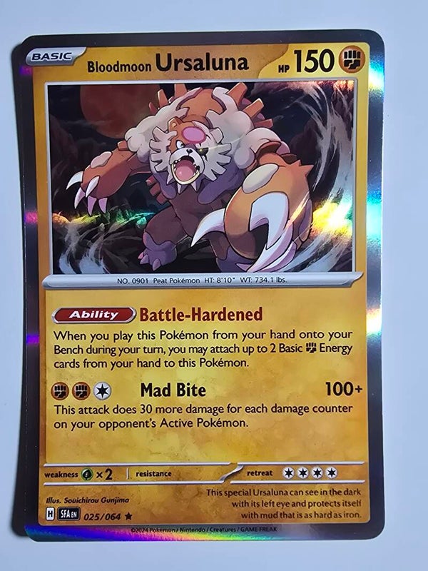 BLOODMOON URSALUNA (SHROUDED FABLE 025/064) (HOLO) (POKÉMON) (TRADING CARD)