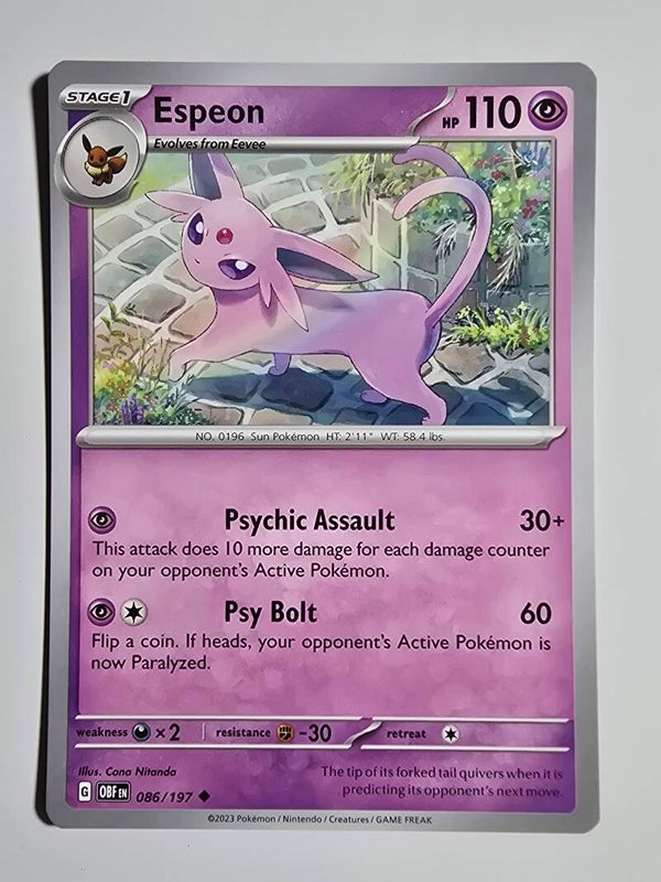 ESPEON (OBSIDIAN FLAMES 086/197) (POKÉMON) (TRADING CARD)