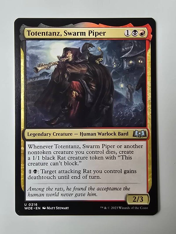 TOTENTANZ, SWARM PIPER (WOE) (U 0216) (MTG) (TRADING CARD)