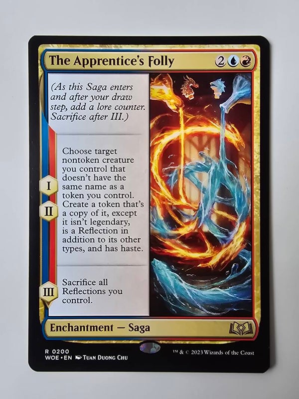 THE APPRENTICE'S FOLLY (WOE) (R 0200) (MTG) (TRADING CARD)