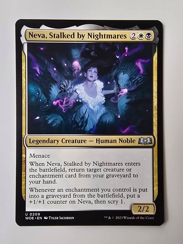 NEVA, STALKED BY NIGHTMARES (WOE) (U 0209) (MTG) (TRADING CARD)