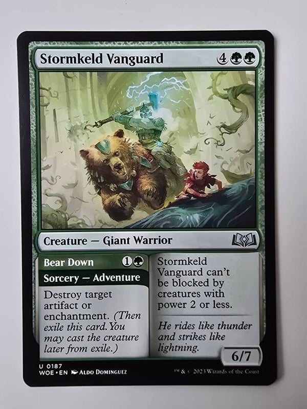 STORMKELD VANGUARD (WOE) (U 0187) (MTG) (TRADING CARD)