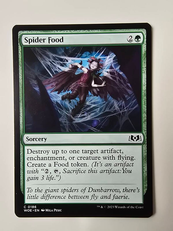 SPIDER FOOD (WOE) (C 0186) (MTG) (TRADING CARD)