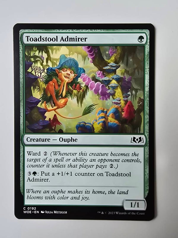 TOADSTOOL ADMIRER (WOE) (C 0192) (MTG) (TRADING CARD)