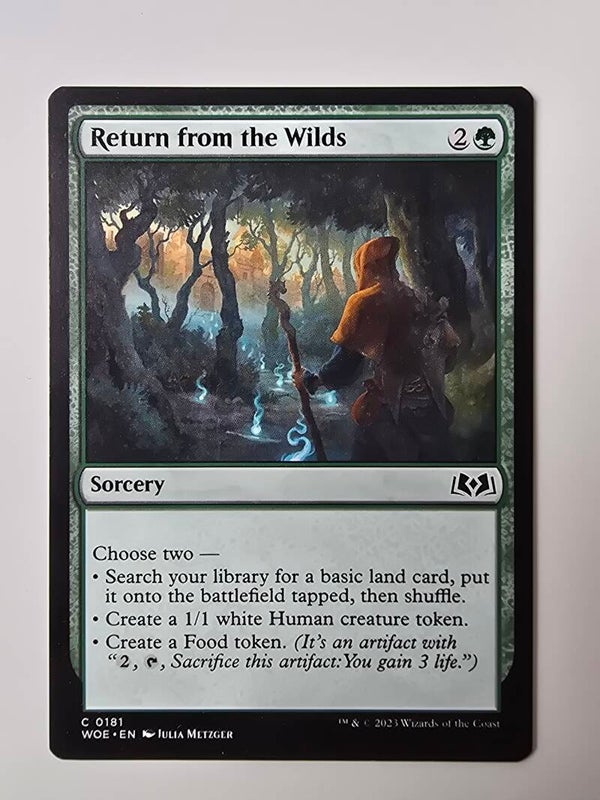 RETURN FROM THE WILDS (WOE) (C 0181) (MTG) (TRADING CARD)