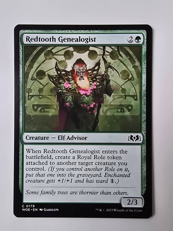 REDTOOTH GENEALOGIST (WOE) (C 0179) (MTG) (TRADING CARD)