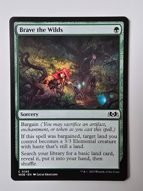 BRAVE THE WILDS (WOE) (C 0165) (MTG) (TRADING CARD)
