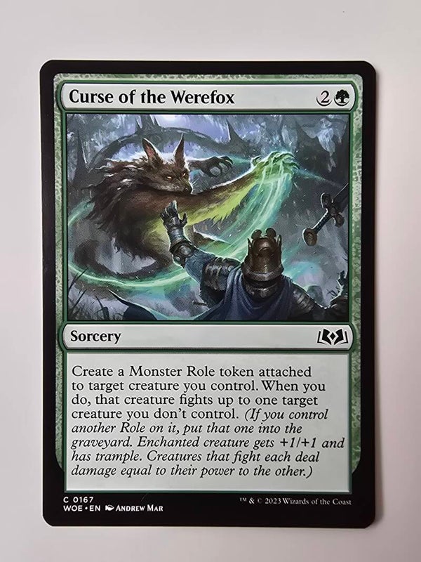 CURSE OF THE WEREFOX (WOE) (C 0167) (MTG) (TRADING CARD)