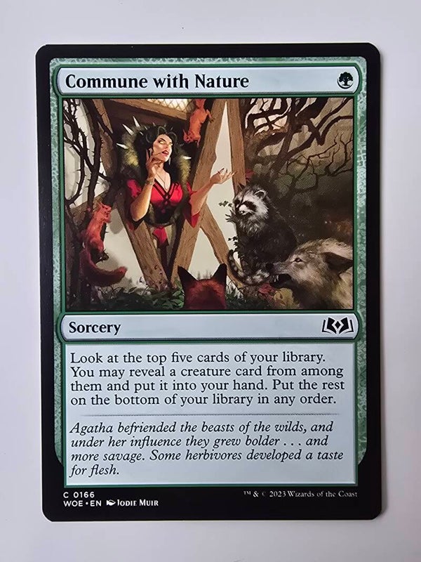 COMMUNE WITH NATURE (WOE) (C 0166) (MTG) (TRADING CARD)