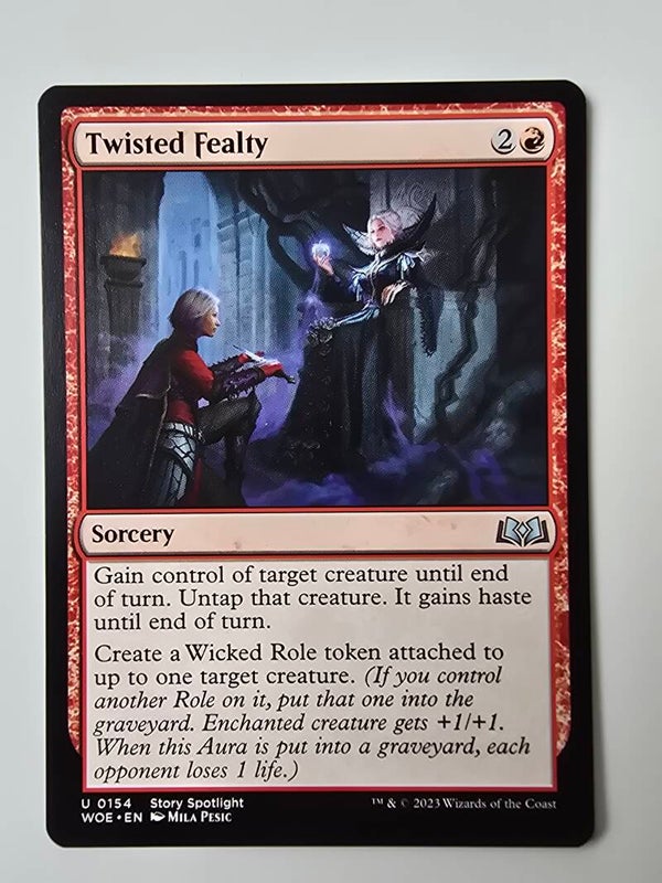 TWISTED FEALTY (WOE) (U 0154) (MTG) (TRADING CARD)