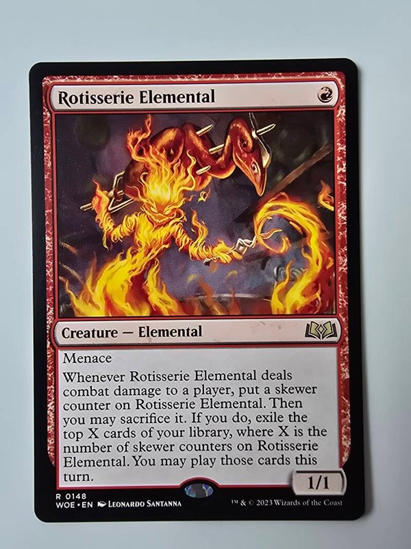 ROTISSERIE ELEMENTAL (WOE) (R 0148) (MTG) (TRADING CARD)