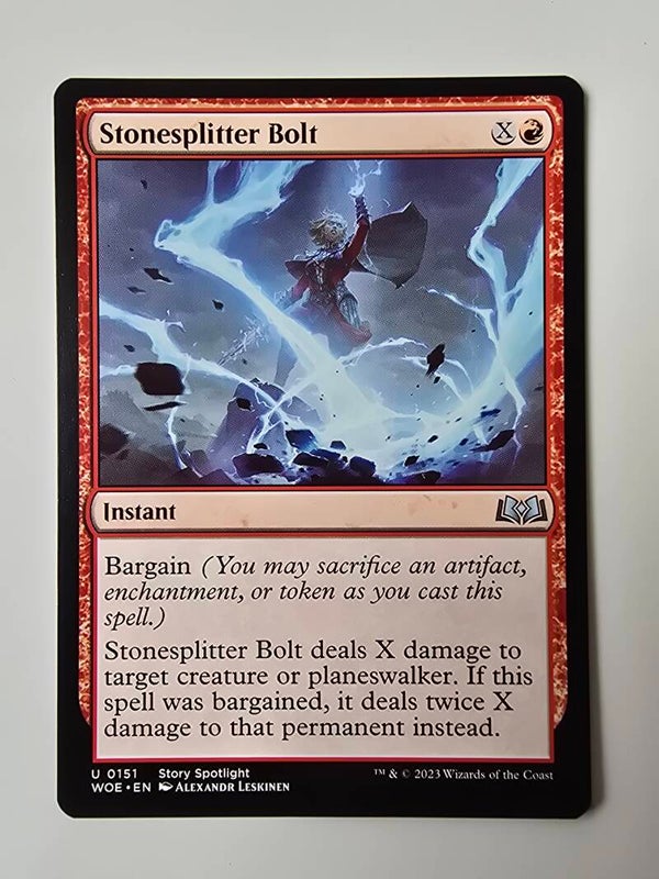 STONESPLITTER BOLT (WOE) (U 0151) (MTG) (TRADING CARD)